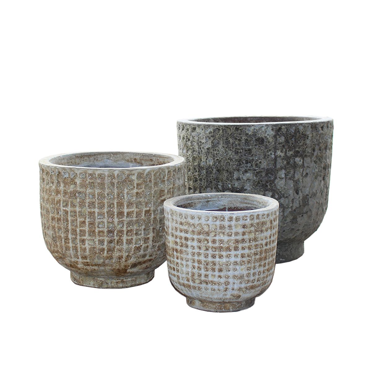  Textured Ceramic Planter | AUV068 