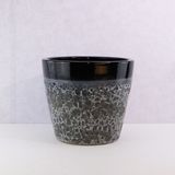  Textured Ceramic Planter with Matte Finish | AUD057 