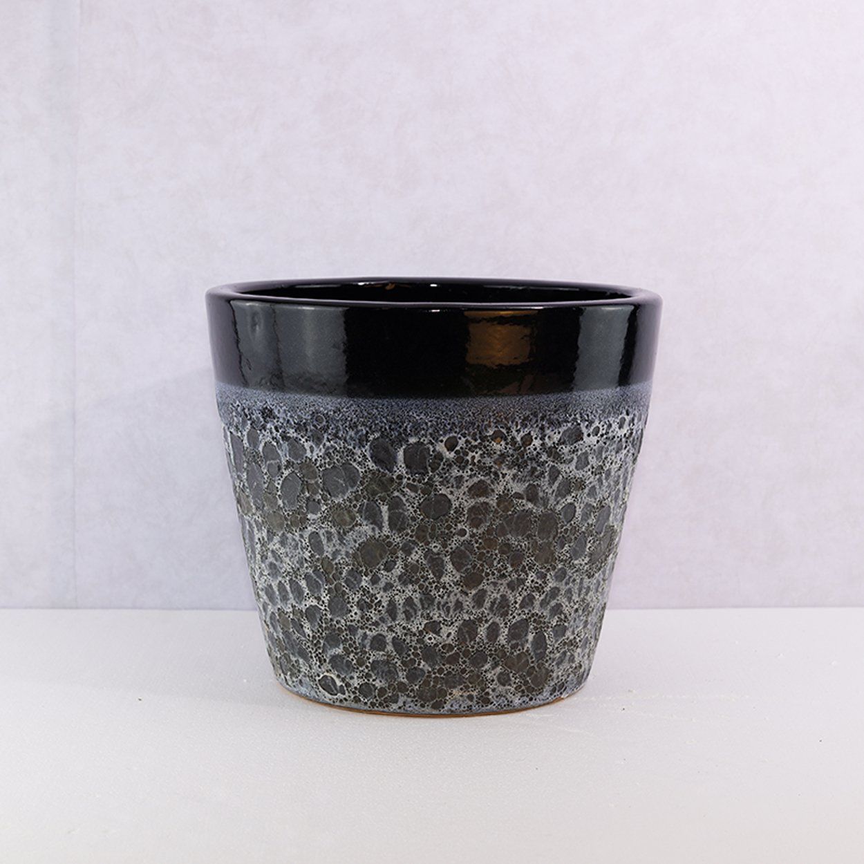  Textured Ceramic Planter with Matte Finish | AUD057 