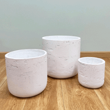  Textured Cylinder Fibercement Planter | AUFC041 