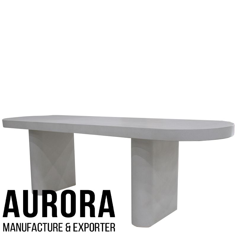  Oval GFRC Concrete Dining table 