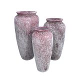  Vintage Ceramic Planter with Red and White Speckled Finish | AUP057 