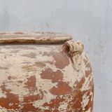  Vintage Distressed Ceramic Urn Planter | AUP043 