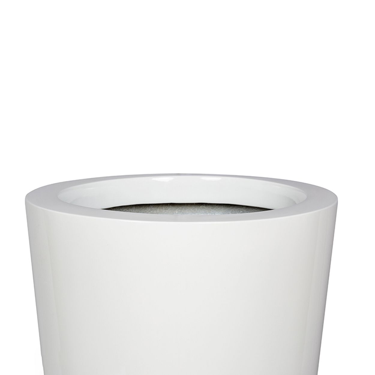  White Round Trapedzoid Pots Planter | AUFS043 
