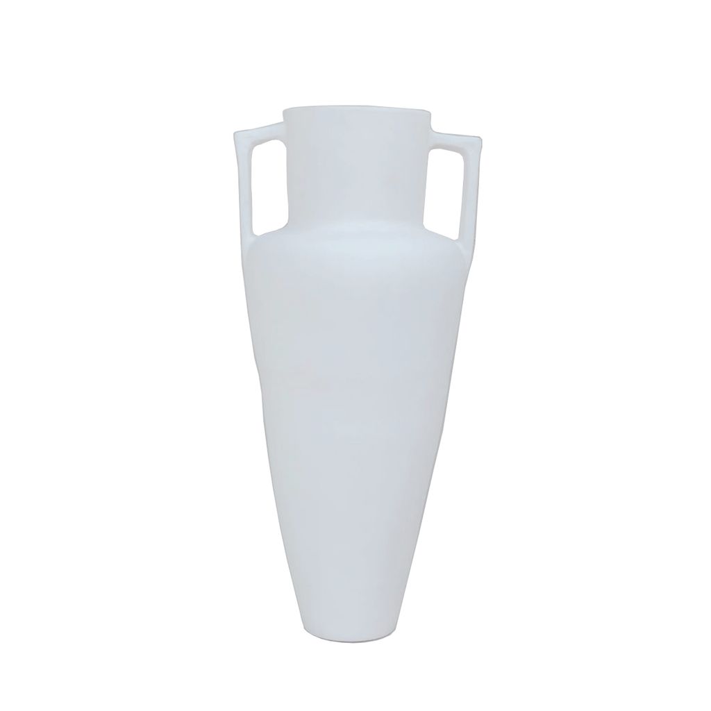  White Terracotta Modern Jug Planter | AUT058 