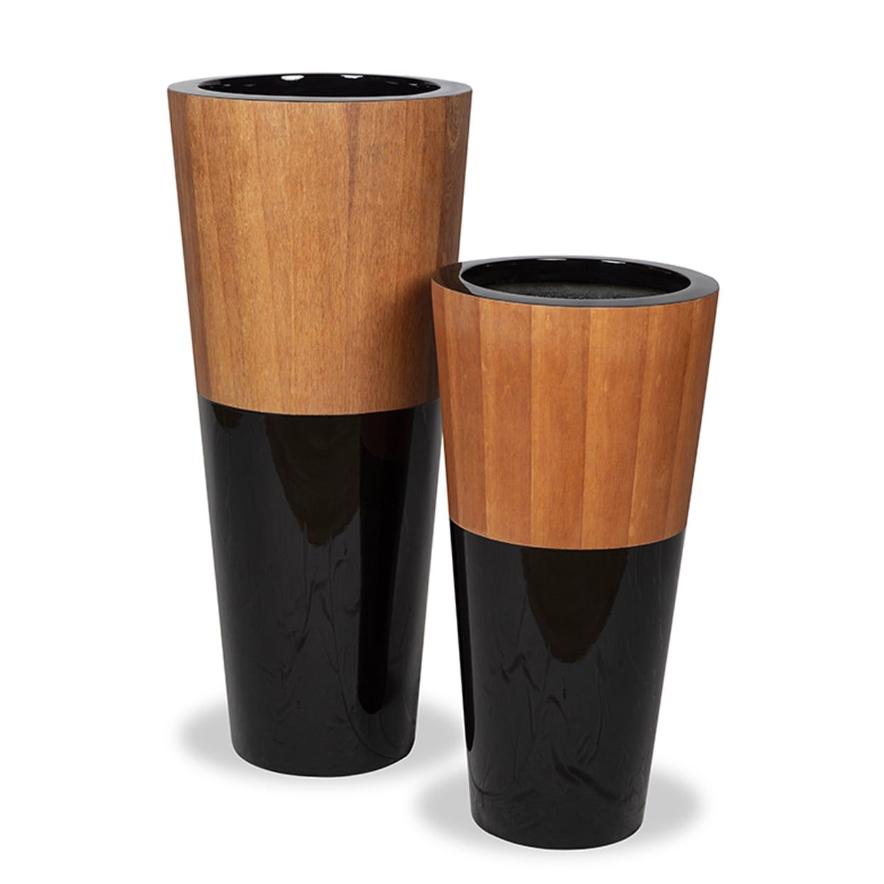  Wood Veener Trapedzoid Pots Planter | AUFS044 