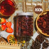  Dâu Tây Sấy, 250 gram, hộp nhựa tiện dụng 