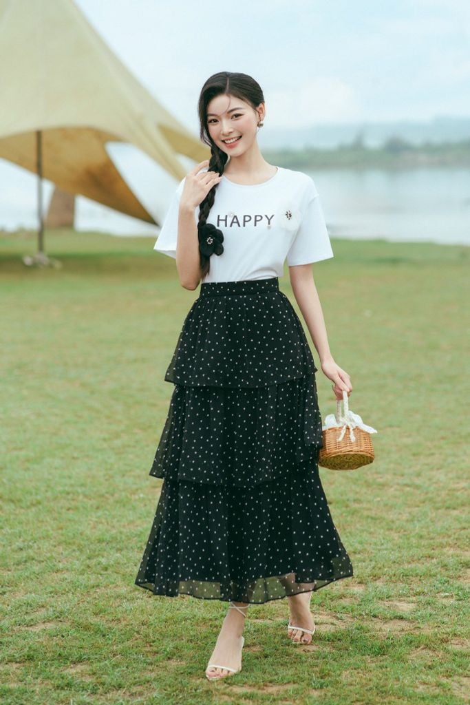ÁO PHÔNG TRẮNG ĐÍNH HOA 3D TS60272