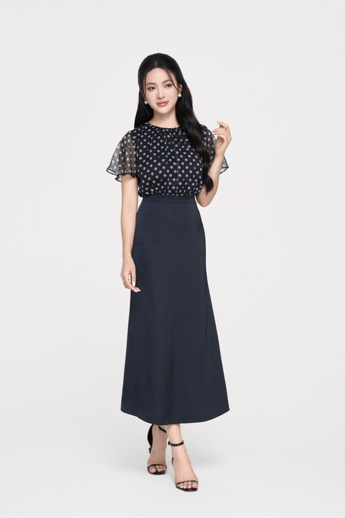 ĐẦM LIỀN THIẾT KẾ D40102