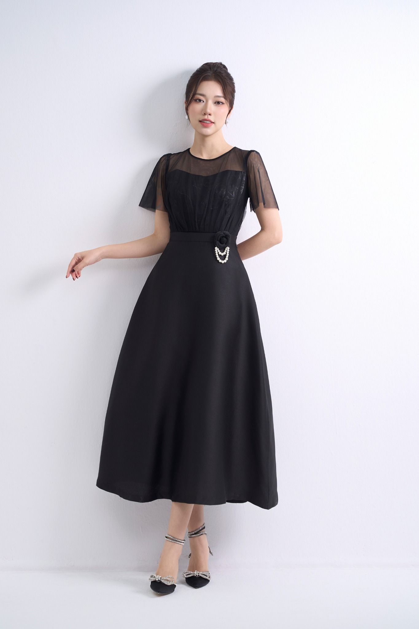 ĐẦM TIỆC ĐEN D07542