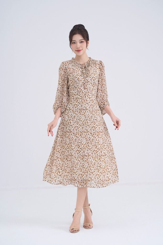 ĐẦM VOAN HOA NHÍ D14552