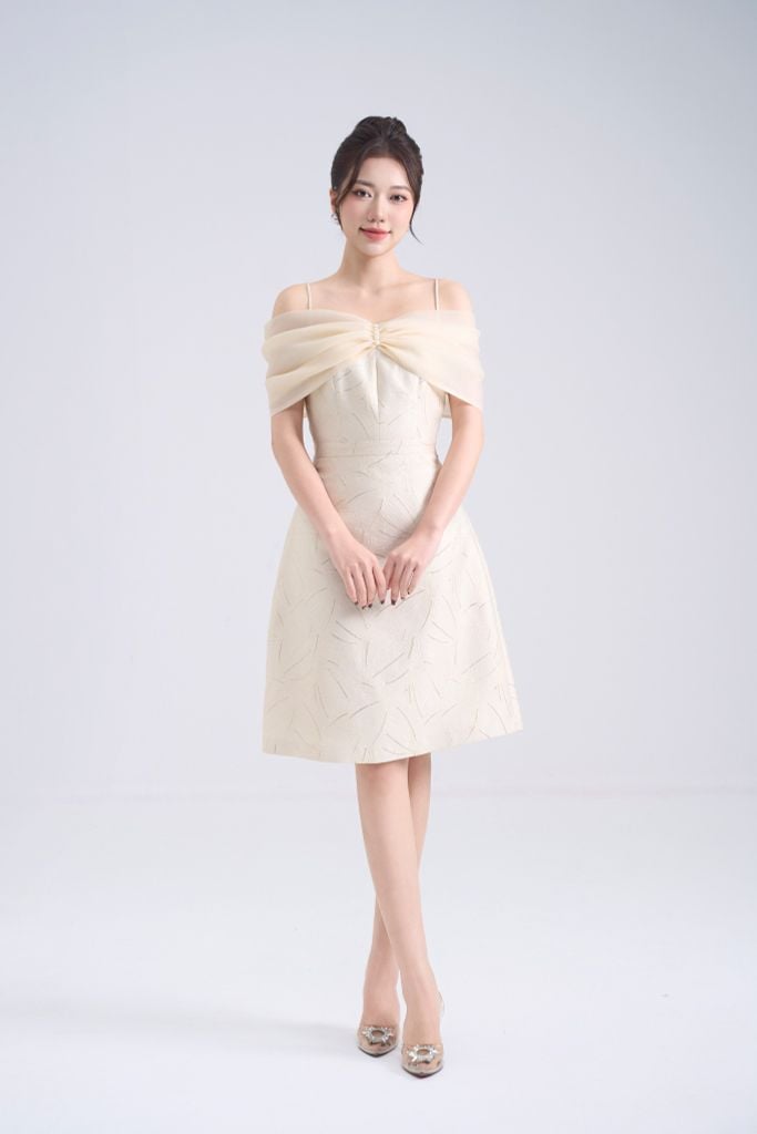 ĐẦM TIỆC TRỄ VAI D15512