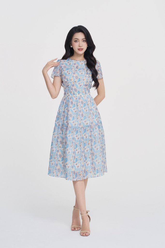 ĐẦM HỌA TIẾT D40082
