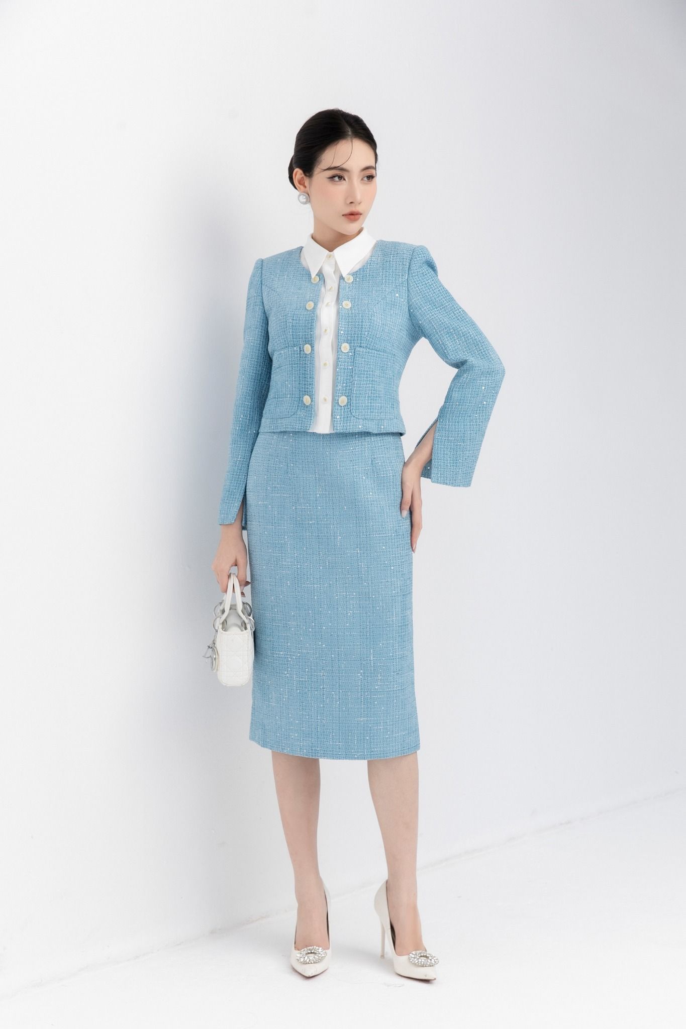 CHÂN VÁY BÚT CHÌ Z11202