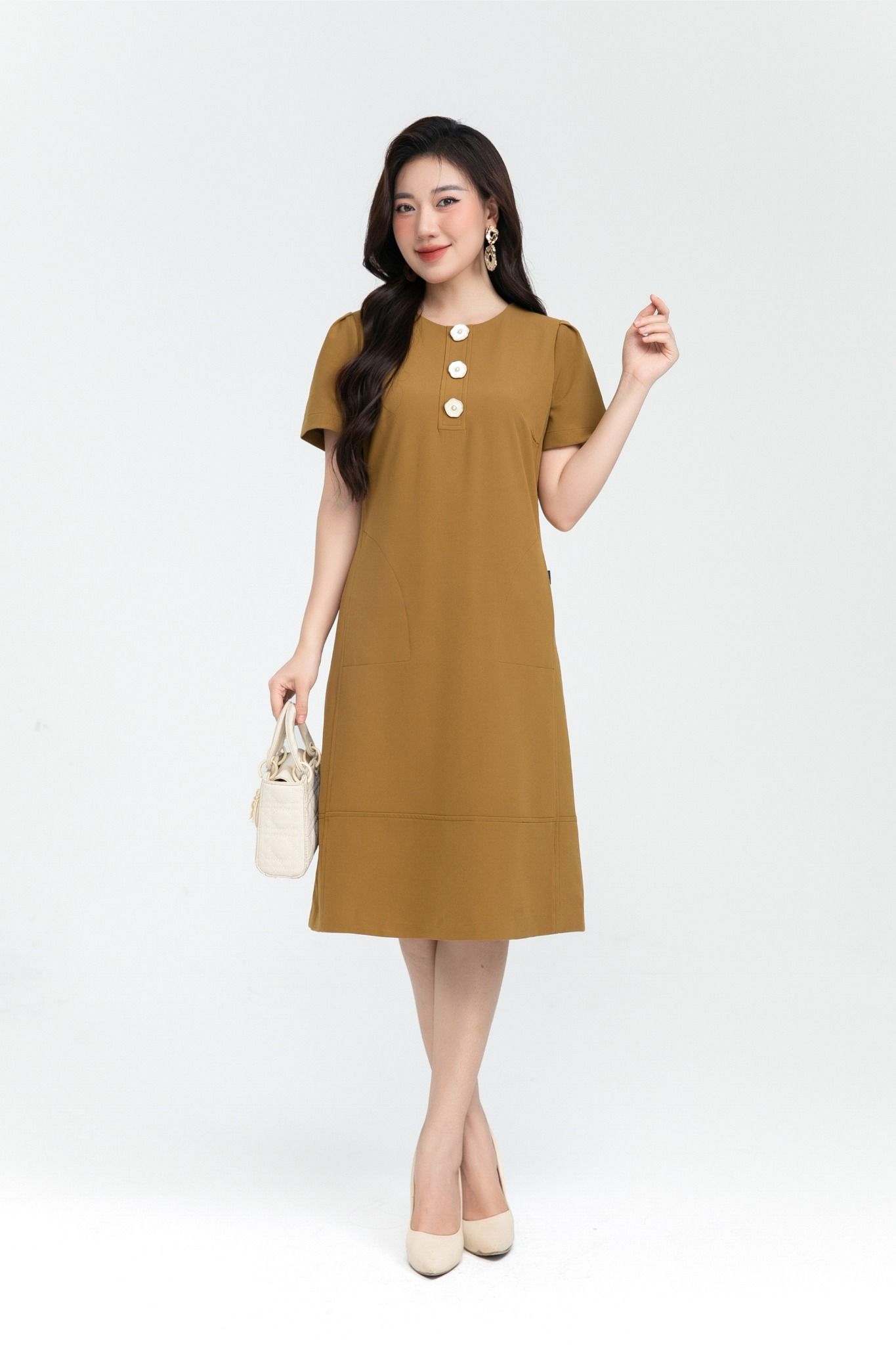 ĐẦM SUÔNG TAY BỒNG D01712