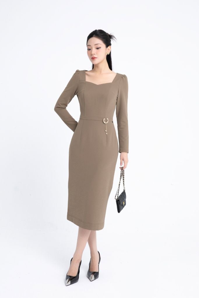 ĐẦM ÔM VAI BÔNG D13412
