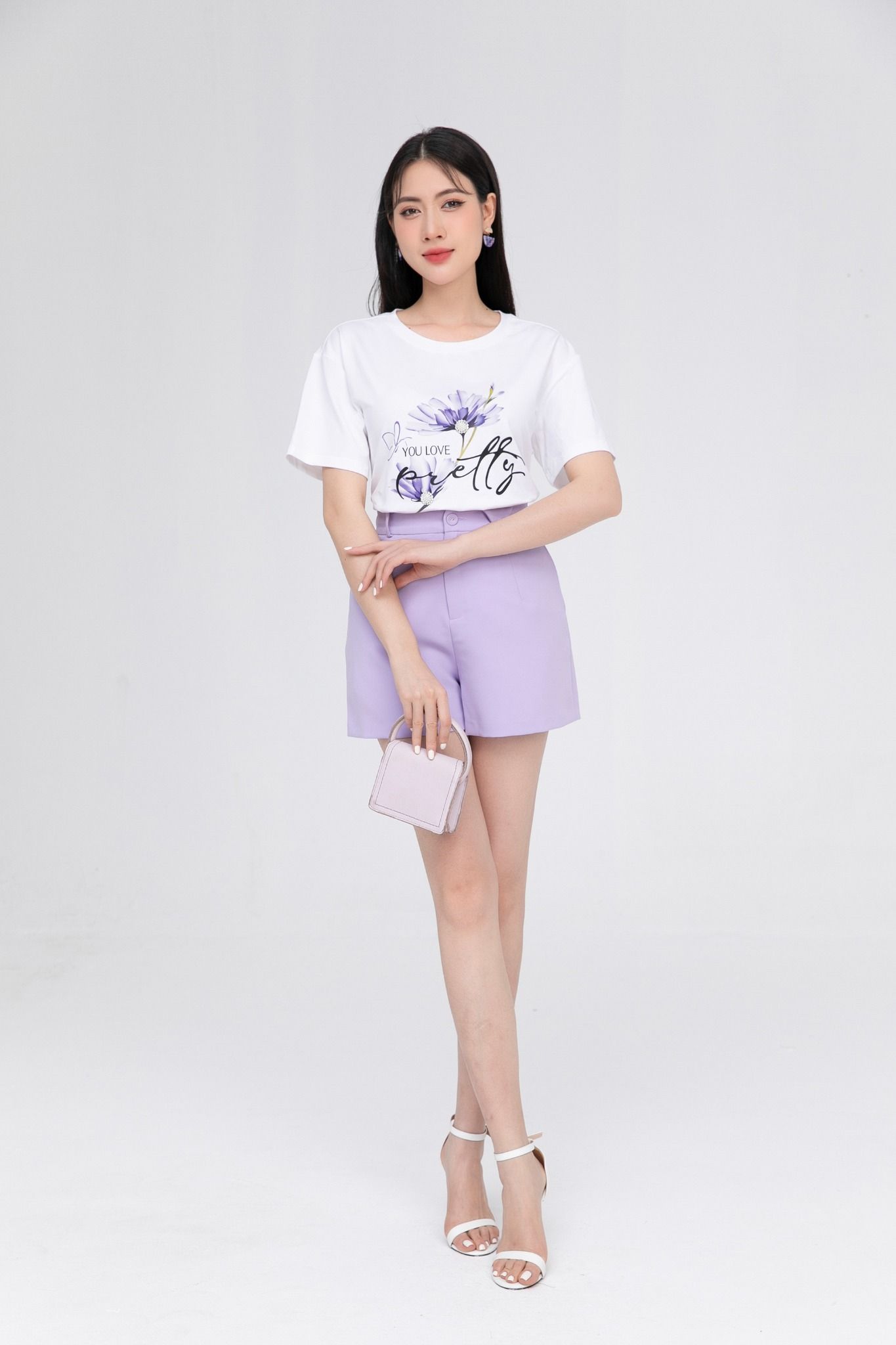 QUẦN SHORT TÍM Q18492