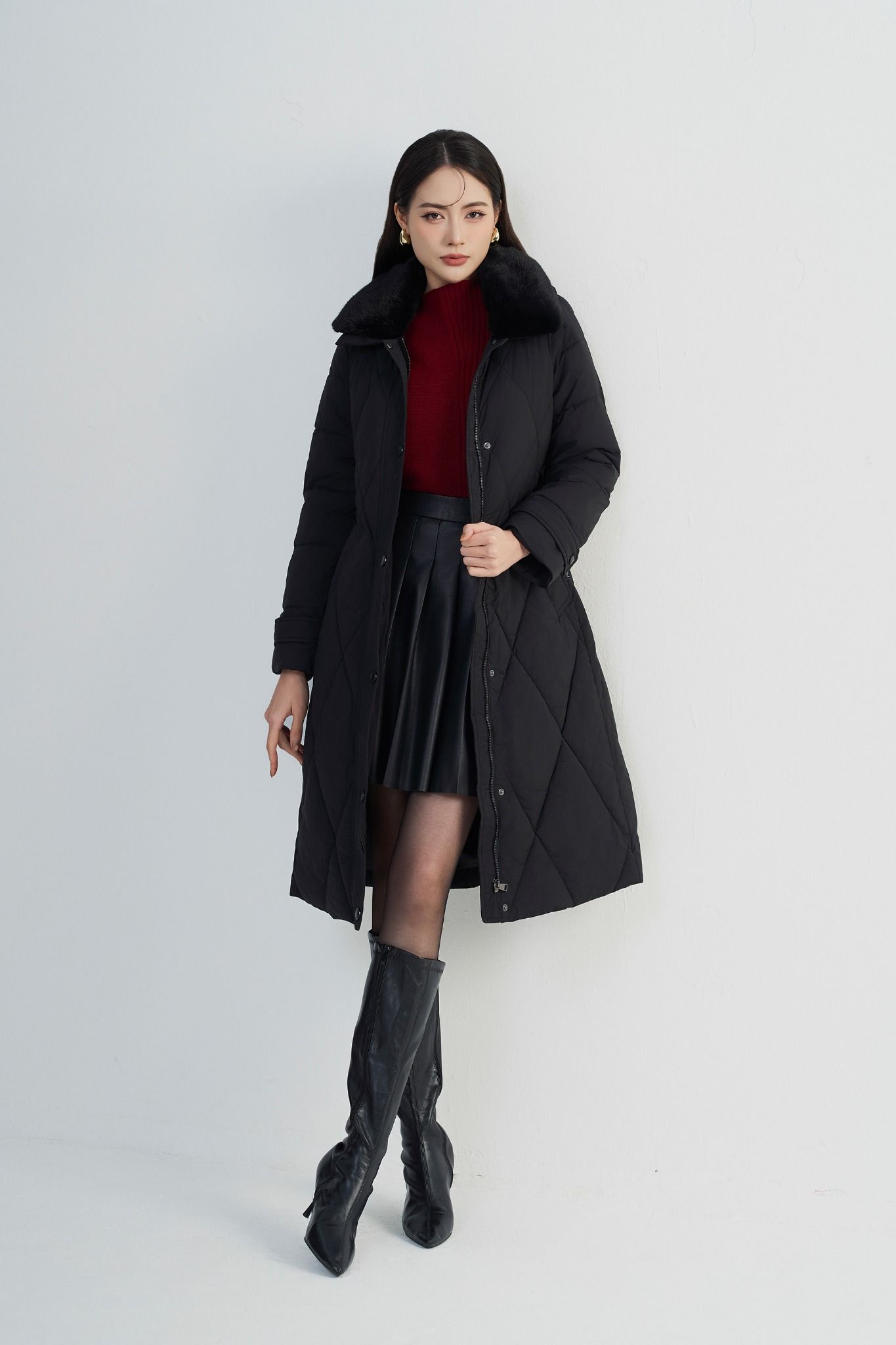 ÁO PHAO TRẦN TRÁM KÈM ĐAI AK66052