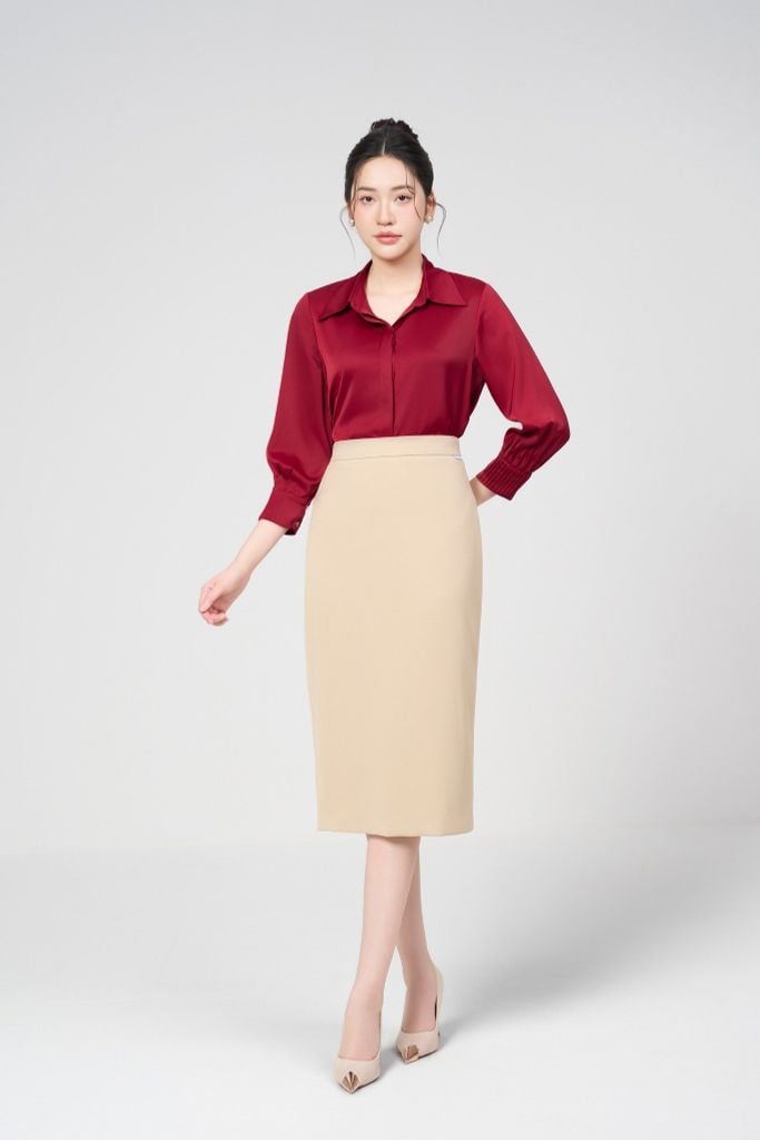 CHÂN VÁY BÚT CHÌ Z18112