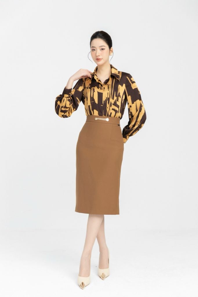 SƠ MI HỌA TIẾT SM13062