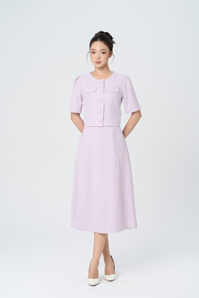 ÁO CÀI KHUY BỌC AK09012