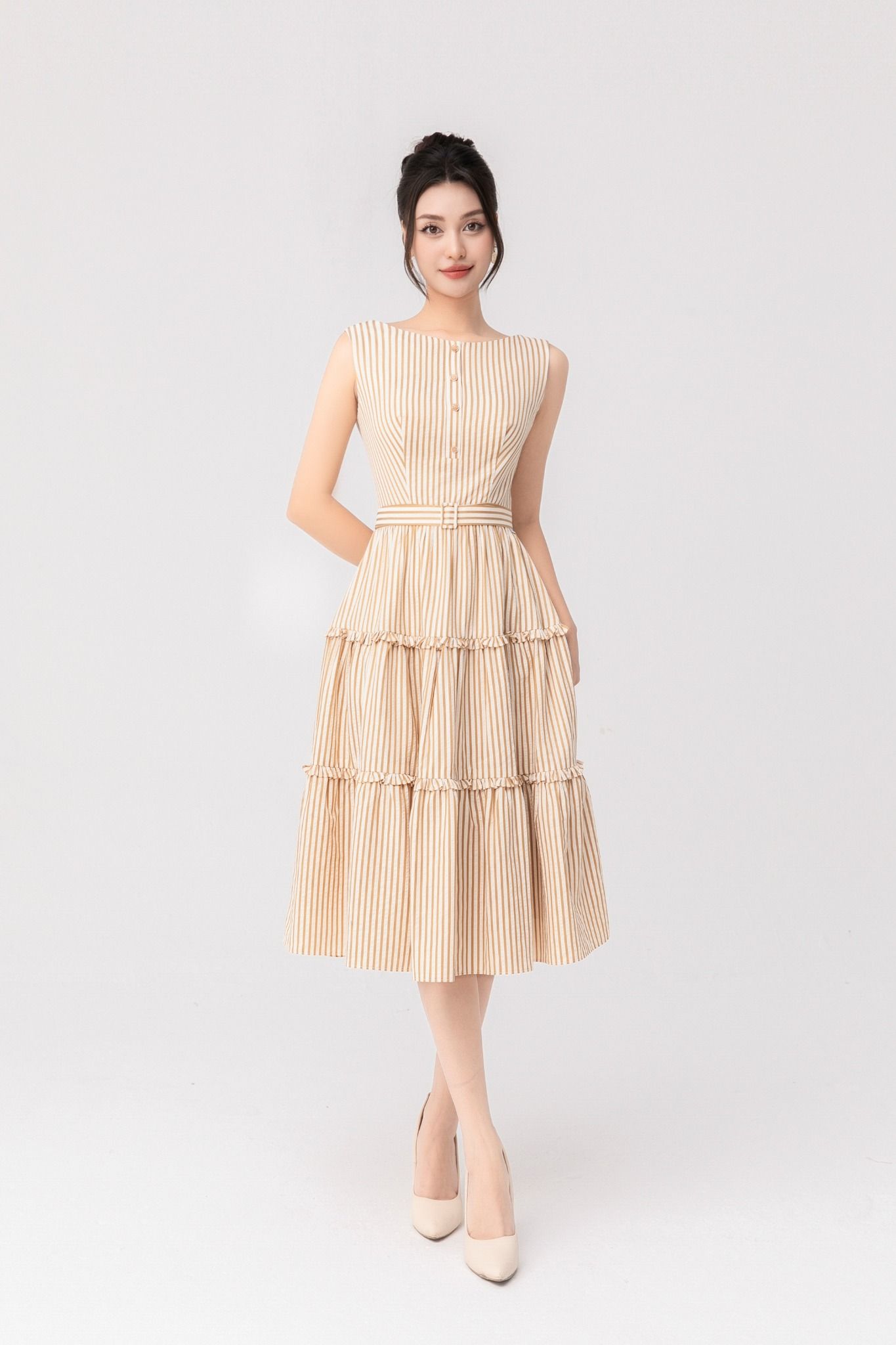 ĐẦM KẺ KÈM ĐAI D41132