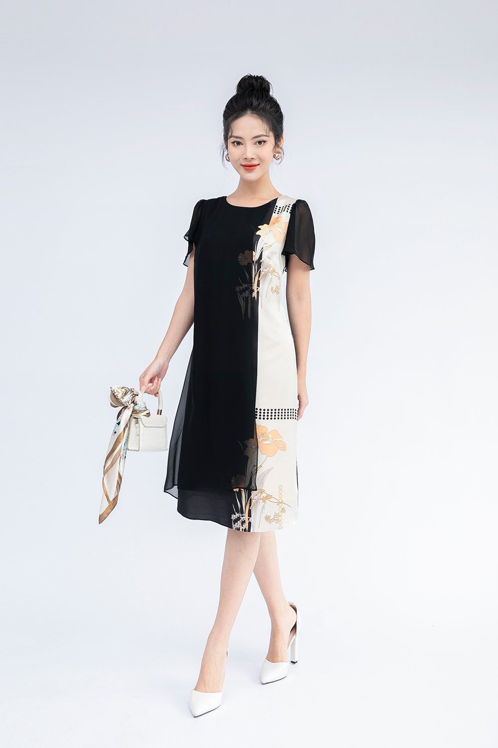 Váy suông công sở đính hoa thêu thủ công V447  Phong cách thời trang Thời  trang The dress