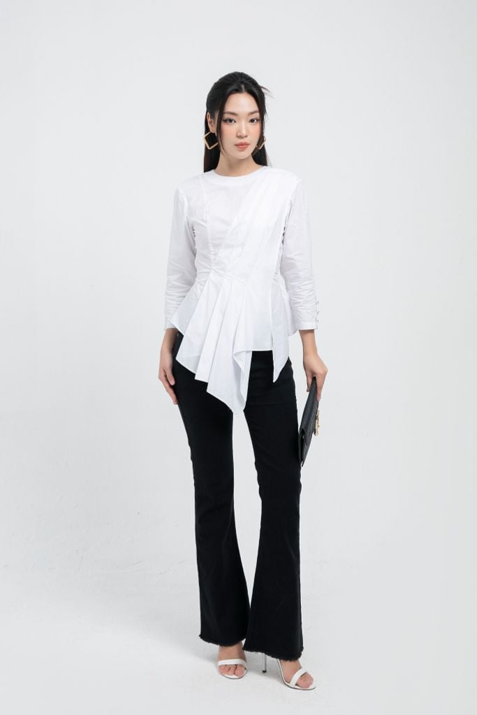 ÁO THIẾT KẾ VẠT CHÉO SM18322