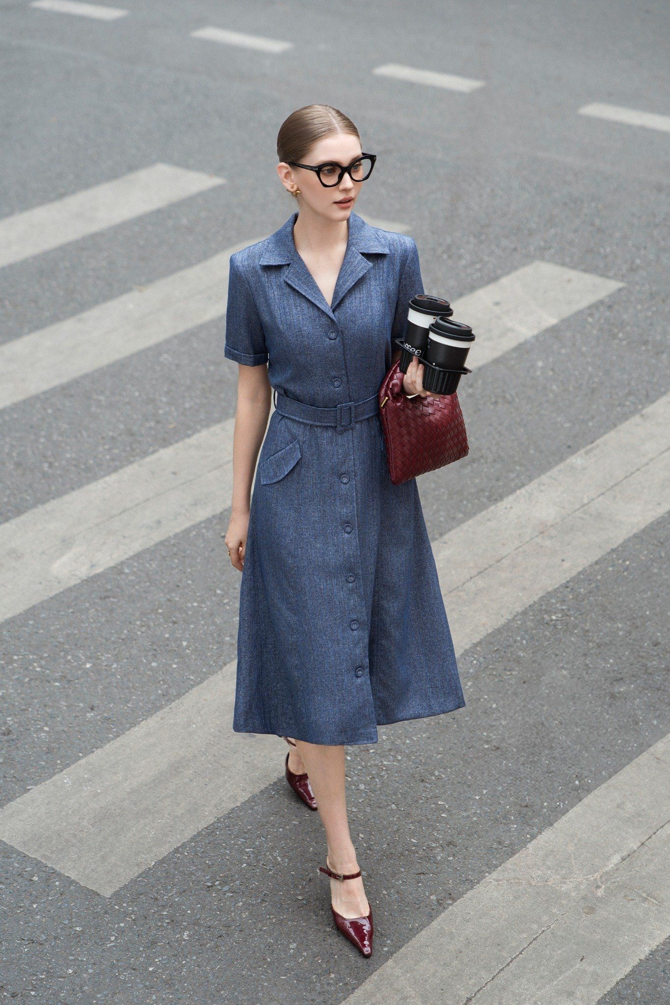 ĐẦM DENIM CỔ VEST D17152