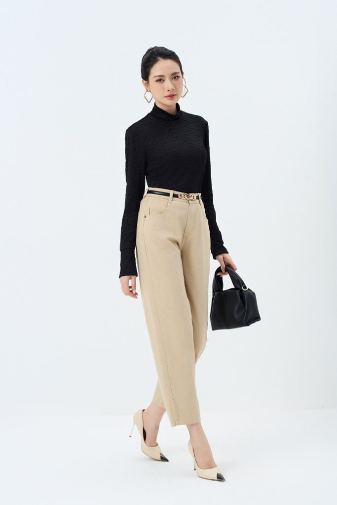 ÁO THUN XỐP CAO CỔ TS11132