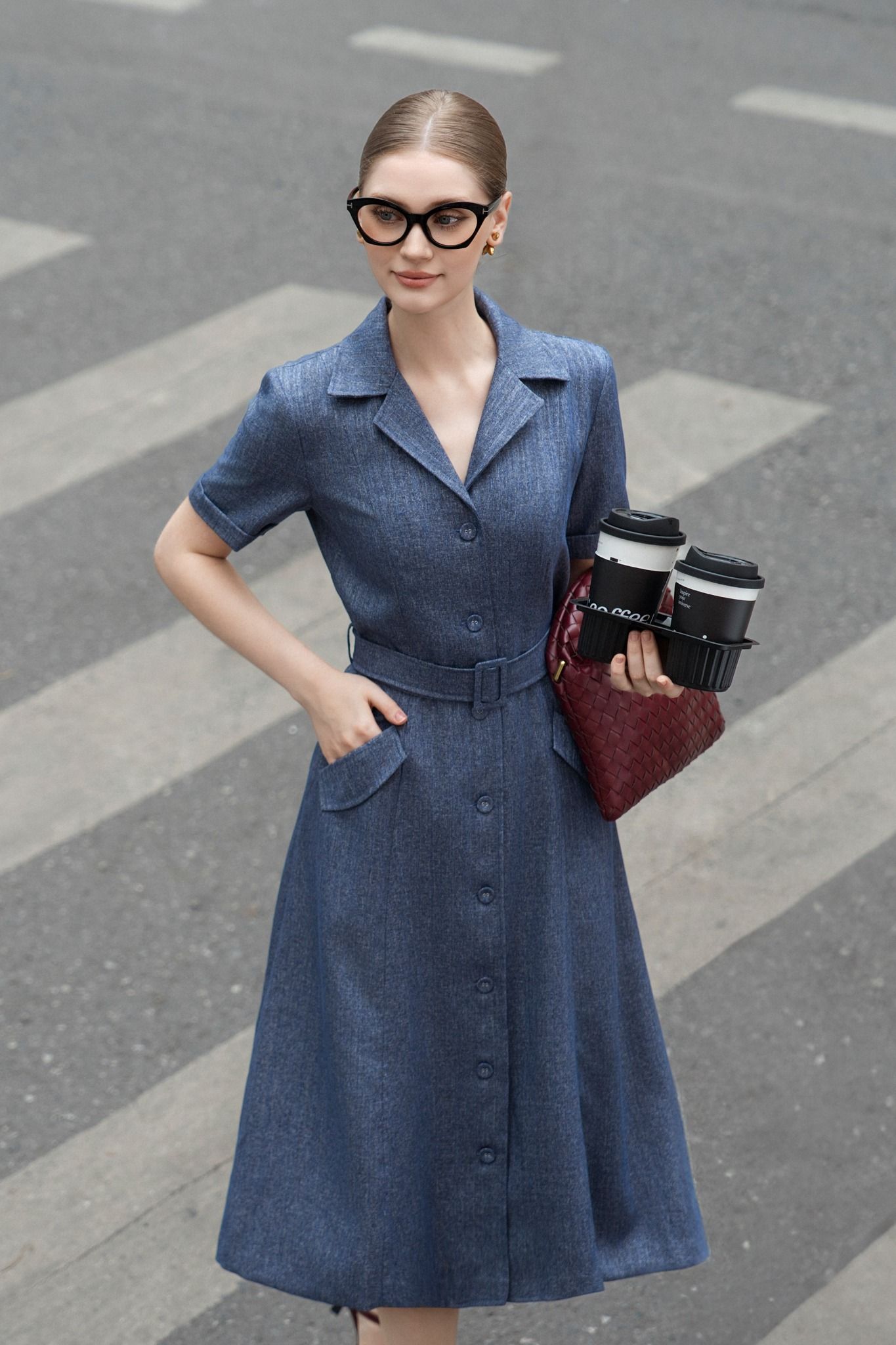 ĐẦM DENIM CỔ VEST D17152