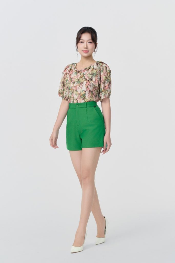 ÁO HOA LỤA SM01812