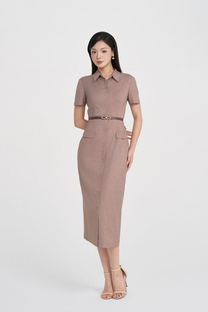 ĐẦM ÔM KÈM ĐAI D02722