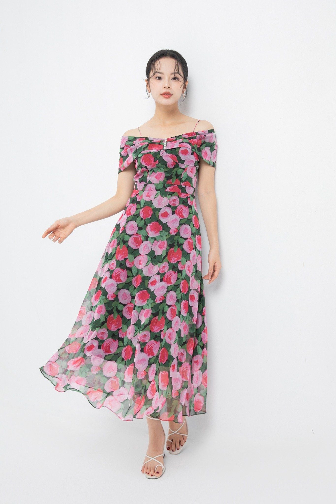 ĐẦM MAXI HOA D01782