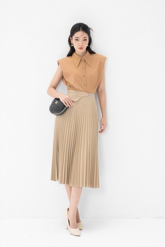 CHÂN VÁY MIDI IN HỌA TIẾT  Xanh dương  ZARA Vietnam