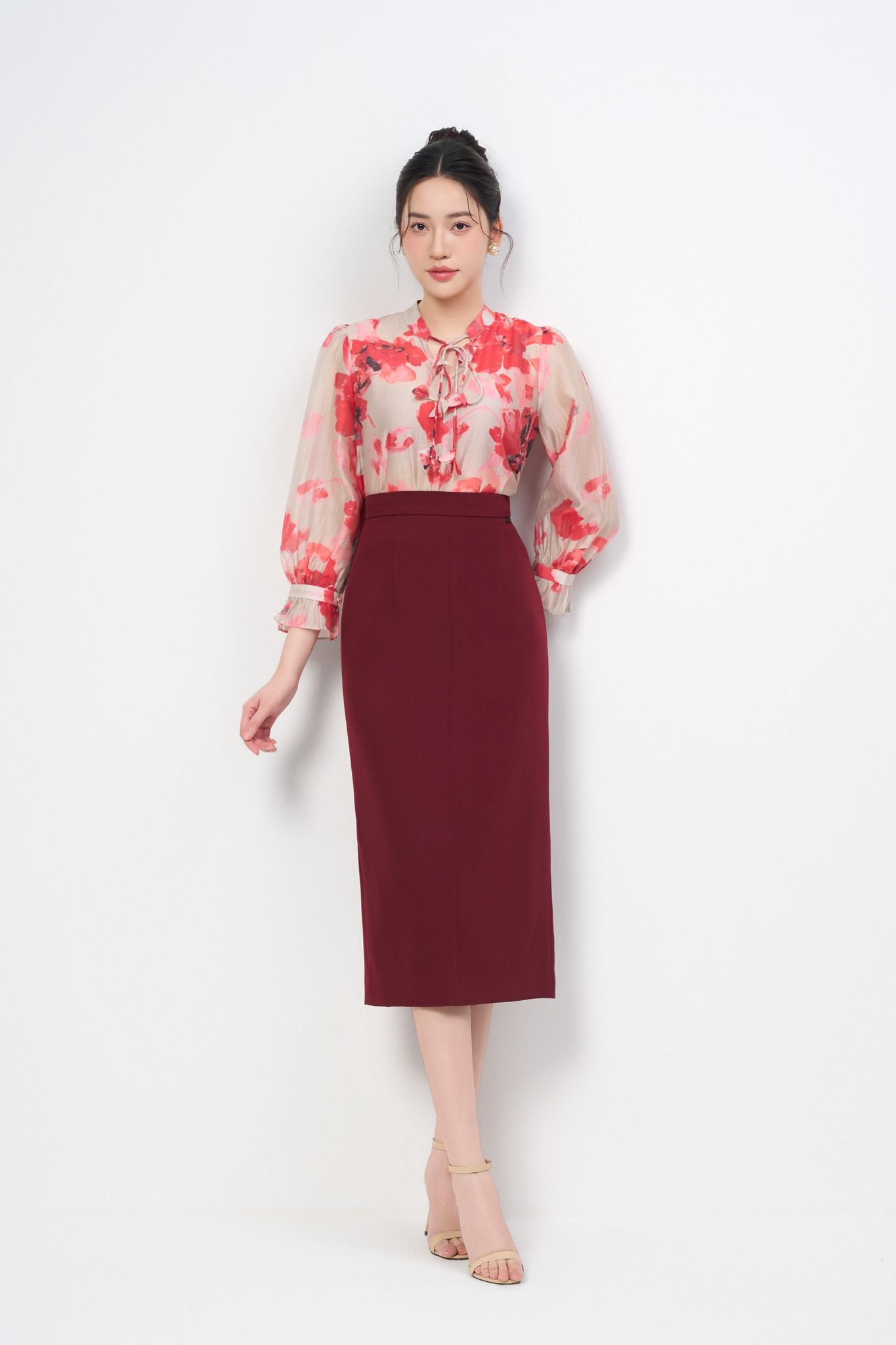 SƠ MI TƠ HOA SM18152