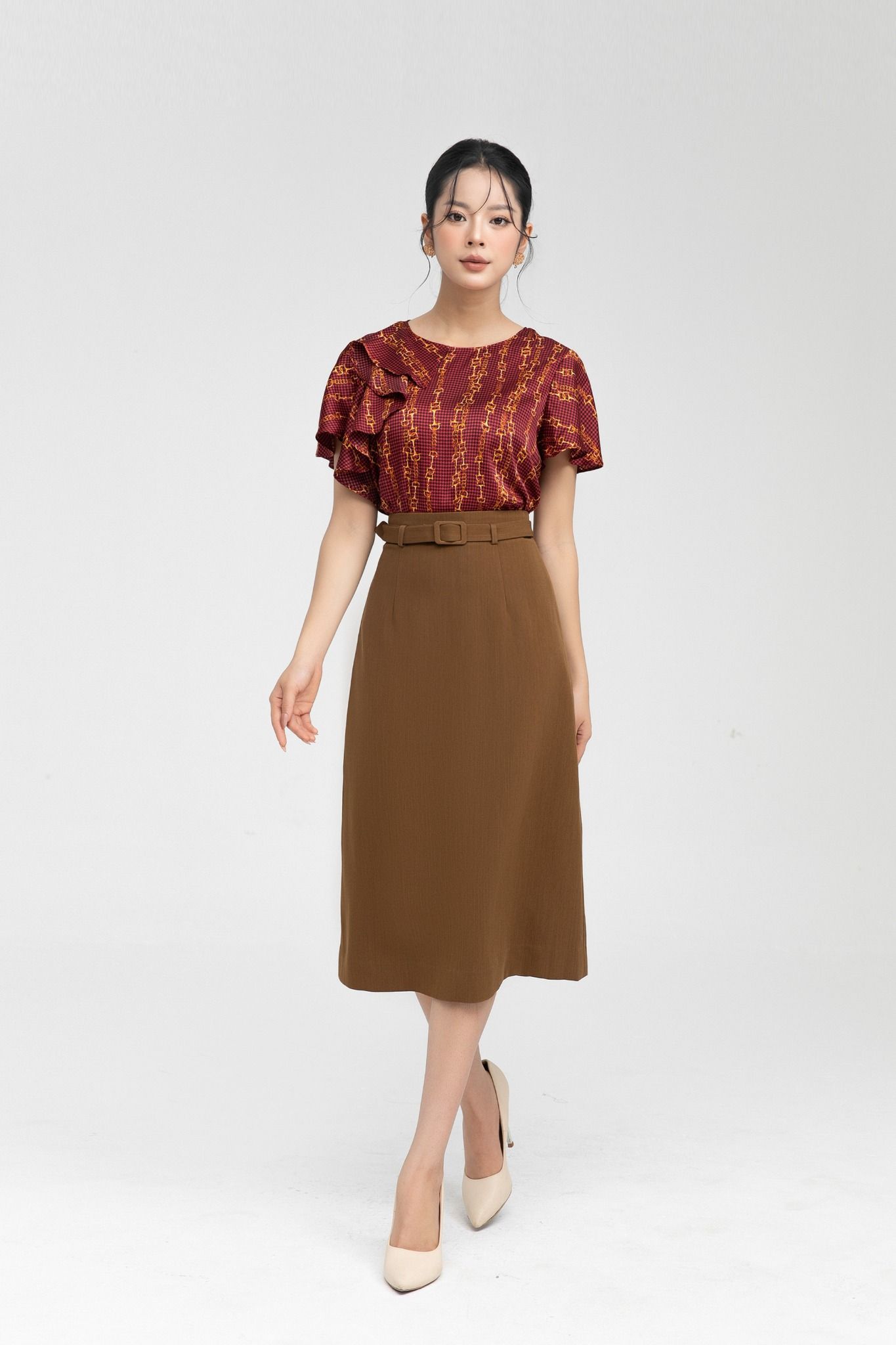 SƠ MI HỌA TIẾT XÍCH SM04212