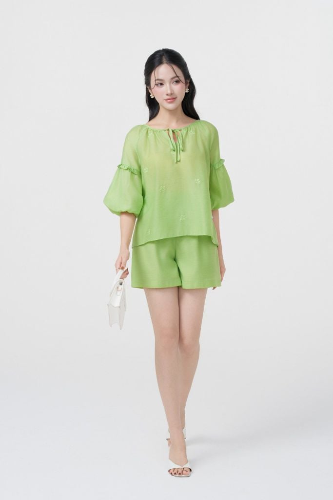SET BỘ XANH THÊU HOA HW01492