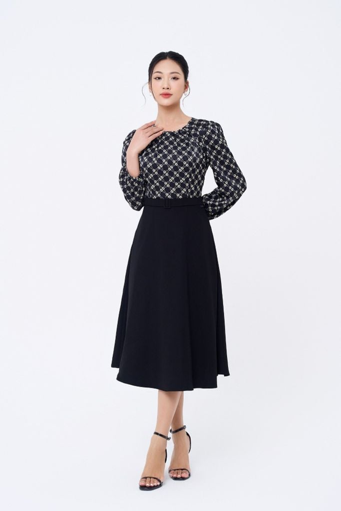 ĐẦM LIỀN HỌA TIẾT D42032