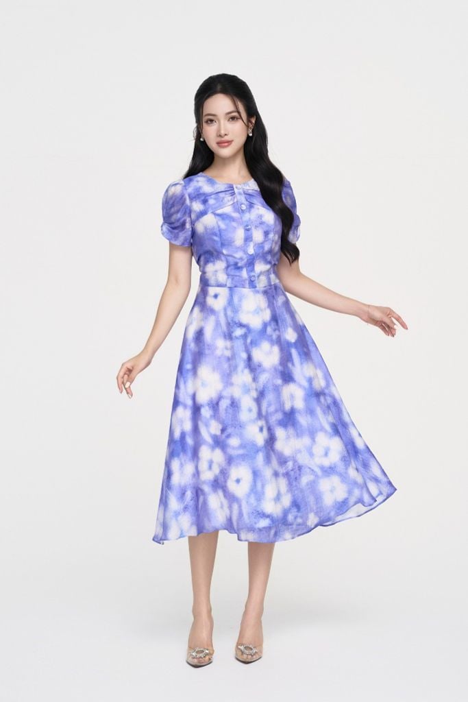 ĐẦM HỌA TIẾT D01422