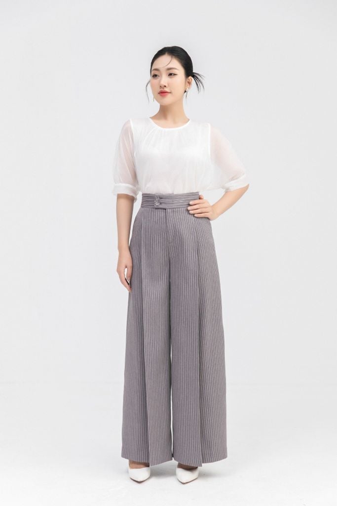 QUẦN SUÔNG KẺ Q15542