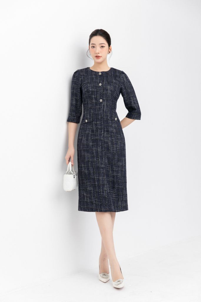 ĐẦM DẠ TWEED D13022