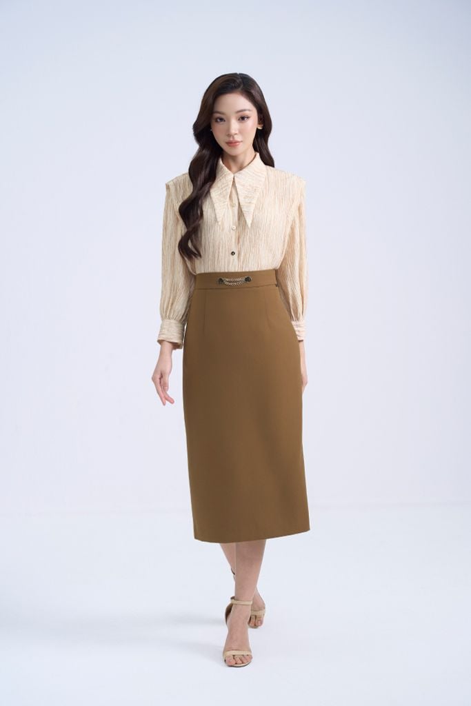 SƠ MI CỔ NHỌN SM16332
