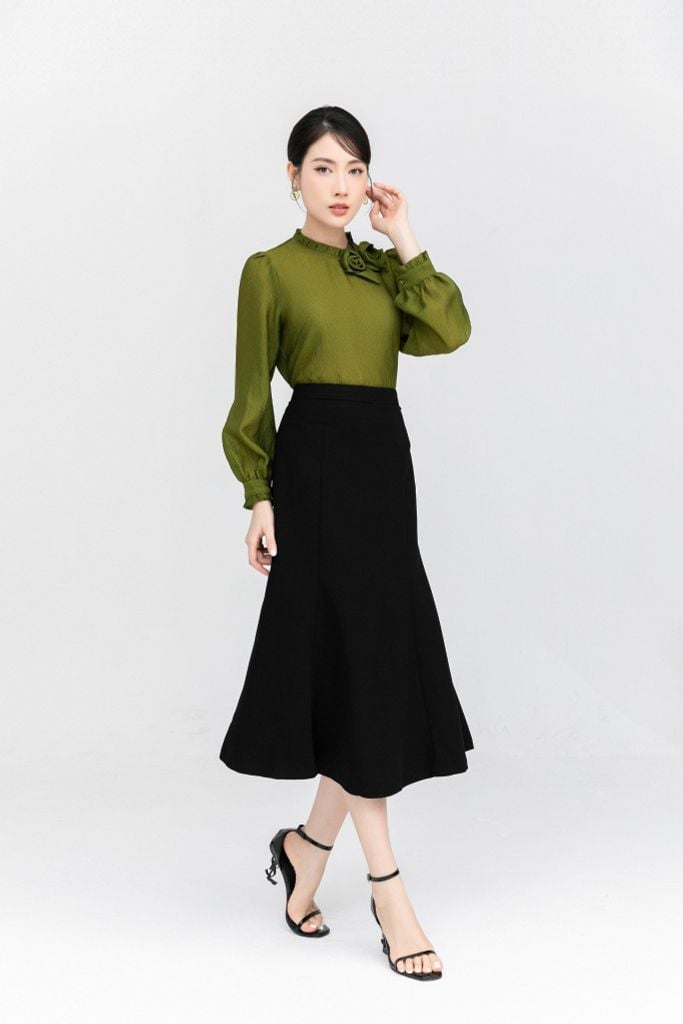 ÁO ĐÍNH HOA NỔI SM11012