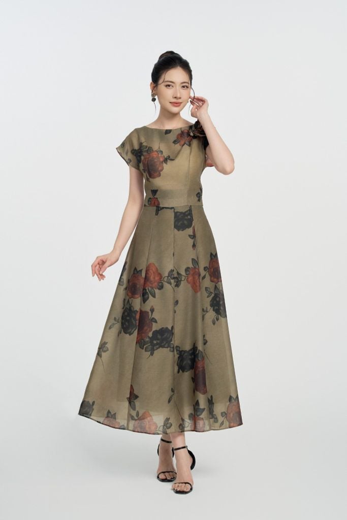 CHÂN VÁY TƠ HOA Z18332