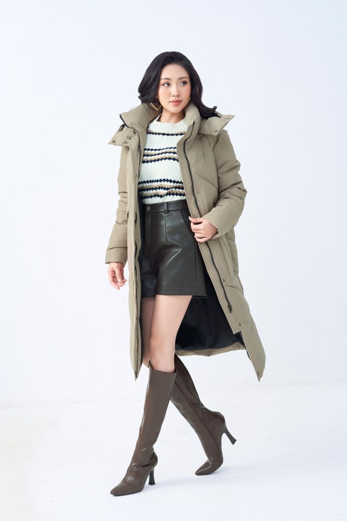 ÁO KHOÁC PHAO DÁNG DÀI AK66112