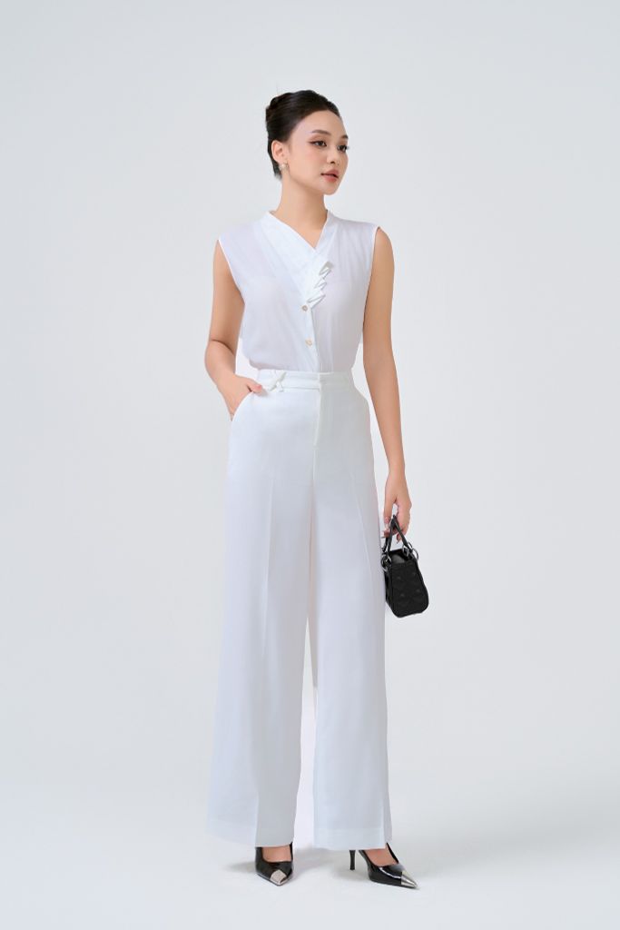 ÁO TRẮNG KHÔNG TAY SM06272