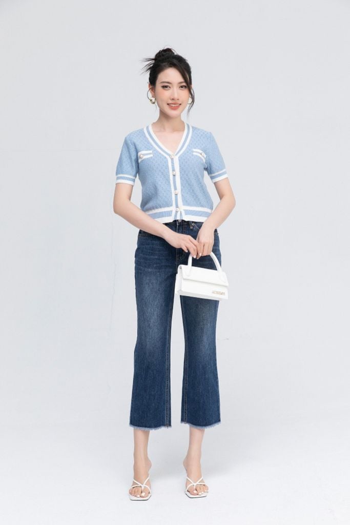 QUẦN JEANS ỐNG LOE Q67092