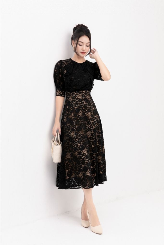 ĐẦM REN THIẾT KẾ D40032