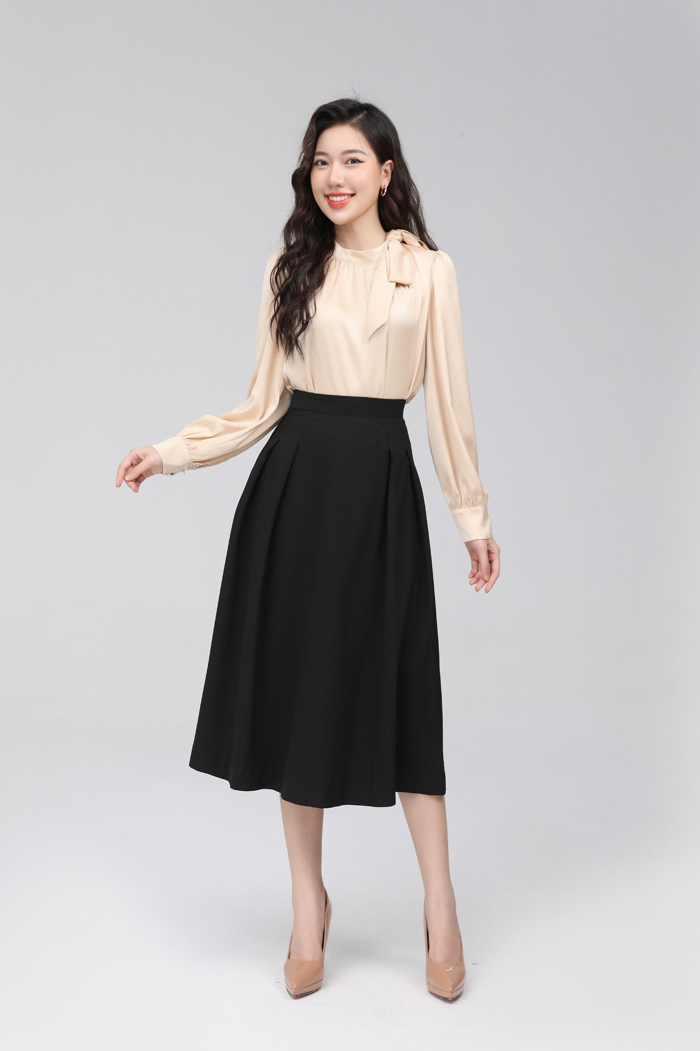 Chân váy ngang gối 42900  NEM FASHION